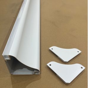 Profilé <span class=keywords><strong>Aluminium</strong></span> LED Réversible 69x69mm, Nouveau Design, pour Plafond, Cornière Lumineuse pour Ruban LED - Product Image 5