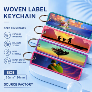 <span class=keywords><strong>Porte</strong></span>-clés brodé <span class=keywords><strong>Goku</strong></span> avec 1200 motifs de paysages d'anime, en tissu tissé, pour la mode - Product Image 1