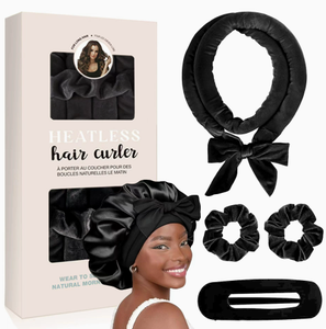 Rouleau à cheveux sans chaleur, ruban de bouclage pour dormir, épingle à cheveux en velours, accessoire de bouclage pour des boucles naturelles du matin - Product Image 2