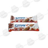 Bâtonnets de gaufrettes croustillantes au chocolat, fourrés au chocolat au lait, bâtonnets de biscuits, bonbons halal, chocolat composé aux fruits et aux noix, barres individuelles, bonbons pour enfants