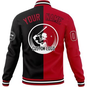 Veste de baseball personnalisée sur mesure, veste de baseball personnalisée avec nom, numéro et logo brodés, unisexe, adulte, manches longues, tissu tissé - Product Image 2