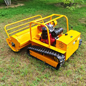 送料無料 産業用ディーゼルエンジン スチール製 小型 ロボット草刈り機 刈幅 800mm 1000mm 1200mm 遠隔操作 クローラー式芝刈り機 - Product Image 2