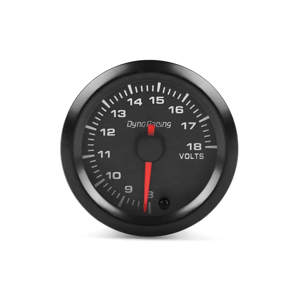 2 "52Mm Car Auto Voltmeter 8-18 Volt 7 Kleuren Led Hoge Snelheid Stappenmotor Voltage Gauge