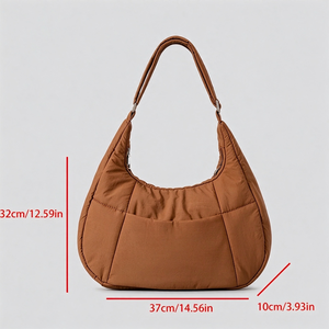 Sac fourre-tout en nylon 2025 pour femme, grande capacité, ouverture supérieure, léger, imperméable, sac à bandoulière avec logo personnalisé - Product Image 1