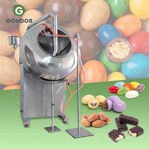 Machine de recouvrement de chocolat pour cacahuètes et noix de cajou, avec pulvérisateur de sucre en cuivre, petit modèle, en promotion - Product Image 1