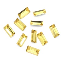 Pierres précieuses en vrac de forme irrégulière à fond pointu rectangulaire colorées en gros, pierres en verre cristallin électroplaqué 3D pour téléphone DIY