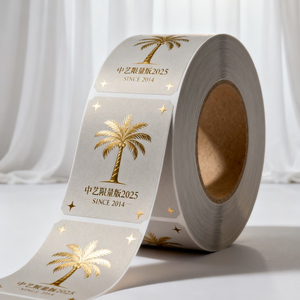 Etichette Adesive Personalizzate di Lusso in Piccole Quantità, Design Gratuito, <span class=keywords><strong>Adesivi</strong></span> di Carta per Confezioni con Messaggio di Ringraziamento - Product Image 1