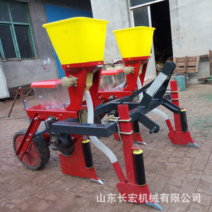 Shandong Changhong Agricultural Seeder 2 <b>Row</b> Corn Soybean Sorghum Seeding Fertilizing <b>Machine</b> For Tractor Use - Product Image 1