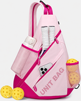 Sac à bandoulière en nylon personnalisé pour pickleball, convertible en sac à dos léger 20L, capacité pour 4 raquettes, poche humide/sec, OEM ODM
