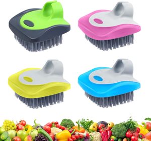 Cepillo limpiador de verduras y patatas al por mayor con cerdas flexibles para cocina y frutas - Product Image 1