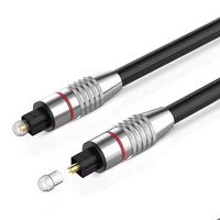 Câble audio numérique à fibre optique Xput 1FT 2FT 3FT 3.3FT 5FT 6FT 10FT 12FT 15FT 33FT Câble Toslink plaqué or pour DVD CD