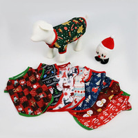 Costume imprimé pour chien et chat, vêtement respirant et doux pour animaux de compagnie, tenue de noël, vente directe d'usine, en vente