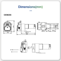 OEM200/YZ35-13L pompe péristaltique indépendante Chonry 12V pompes péristaltiques à grand débit pompe de transfert