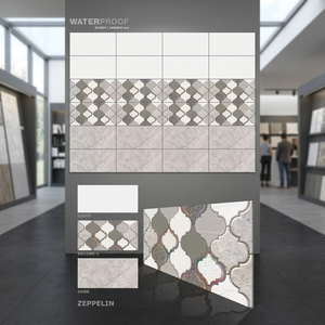 Vistaar 12x24 Carreaux de porcelaine en céramique aspect pierre brillante de haute qualité 300x600mm pour murs et sols 30x60cm - Product Image 3