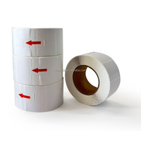 Rouleaux d'étiquettes autocollantes en papier thermique direct blanc vierge en gros 4*6