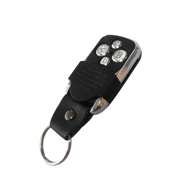 Universal 315/433MHz Learning Code Metal Wireless Remote Control 4 Buttons Garage Gate Door Opener for Electric Gate Barrier