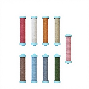 Poste rascador vertical de tela de lujo ajustable y antideslizante <span class=keywords><strong>para</strong></span> gatos, juguete rascador <span class=keywords><strong>para</strong></span> gatos con cuerda <span class=keywords><strong>para</strong></span> afilar garras, diseño simple - Product Image 1