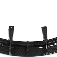 Kit combiné de diffuseur arrière et de spoiler en fibre de carbone véritable pour Chevrolet Corvette Z06 C8, style aérodynamique extérieur