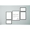 Meilleure Amie DIN A4 Impression sur Papier Abstraite Encadrée Noire Minimaliste Art Mural Moderne Décoration Intérieure