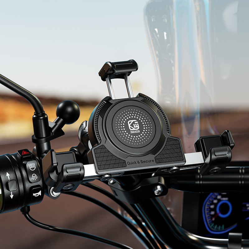 Secure and Reliable Motorcycle Phone Holder with Shock Absorber