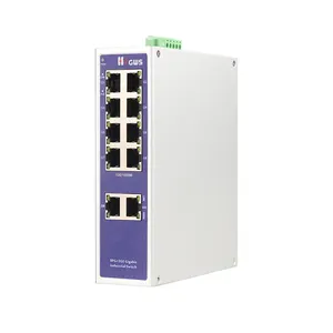 Nhà máy OEM Din Rail sợi SFP uplink 1000Mbps Gigabit Ethernet chuyển đổi 8 cổng công nghiệp PoE Mạng Thiết bị chuyển mạch