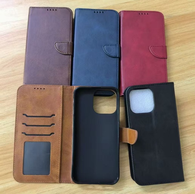Vintage Luxury Wallet Leather Mobile Phone Case for iPhone 16 17 18 Pro Max PU Cellphone Cases Magnetic Flip Phone Case Cover