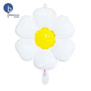 [Exhibited products not for sale]Daisy Flower Shape Custom Foil Balloon for Promotion Logo Printing Nylon