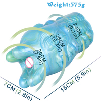 FAAK Geeba G6150 sextoy très vendu pour homme avec un toucher réaliste en bleu clair mélangé mystérieux
