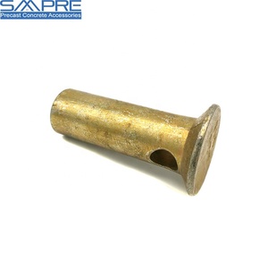 Insert de levage en acier massif de fabrication industrielle avec revêtement en zinc, forme ronde, trou croisé, pour utilisation en parc - Product Image 2