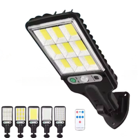 Rts IP65 étanche maison led lumière solaire capteur de mouvement PIR lampe extérieure applique murale de sécurité solaire 108 COB led lumières solaires