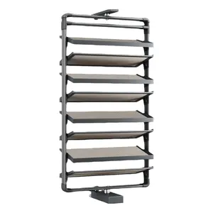 Wholesale Modern Metal Rotating Adjustable Space Saving Home Living Room Cabinet Wardrobe Storage Shoe Rack Stand