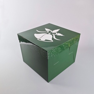 Caja para Pastel Navideño con Ventana, Diseño Personalizado, Caja para Brownies de Panadería Navideña, Cajas para Pan - Product Image 6