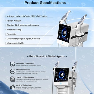 Mesin Perawatan Wajah NewFace Hydra 2 in 1, Kecantikan Kulit, Semprotan Tekanan Tinggi, Ultrasonik 3MHz, Pengantar Oksigen Transdermal Jet 60L - Product Image 4