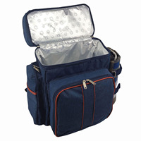 Sac à dos de pique-nique pour 2 personnes de grande capacité avec porte-bouteille détachable Compartiment refroidisseur Tapis de pique-nique