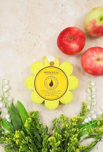 OEM Sweet Patchouli Skin Smoothing Sponge Soap Bar Exfoliating Massage Soap Textured Fiber Surface Moisturizing Body Cleanser - Product Image 2