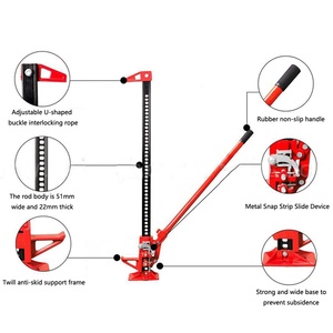Fabricant d'outils en acier de qualité, fabricant CE/GS, pôle de tracteur manuel, camion tout terrain, SUV, support de levage élevé, cric de ferme, 32 pouces, <span class=keywords><strong>2022</strong></span> - Product Image 3