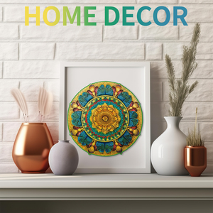 Rompecabezas de Mandala Colorido con Impresión a Todo Color, Esquinas Redondeadas, Acabado Mate, para Edades de 8 a 13 Años, Unisex, de Cartón - Product Image 4