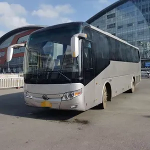 İyi fiyat ZK6117 50 yolcu lüks kullanılan şehir otobüsleri dizel Lhd antrenör otomatik ikinci el otobüs satılık