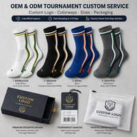 Chaussettes en coton tricotées pour enfants et jeunes - Logo personnalisé et design artistique personnalisé - Style sportif