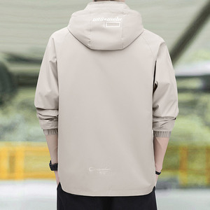 เสื้อแจ็คเก็ตผู้ชายสไตล์เกาหลีทรงสลิมใส่สบายระบายอากาศได้ดี มีฮู้ดถอดได้ แฟชั่นความยาวพิเศษสำหรับฤดูใบไม้ผลิและฤดูหนาว - Product Image 6