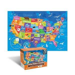 World <b>Map</b> Jumbo Floor Puzzle 48 Pieces For 3 4 5 Year Olds Educational Toy - Product Image 5