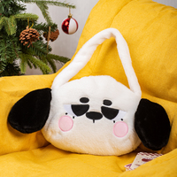 Cute Doggy Design 100% Sac à dos en peluche en fibre de polyester Sac en peluche en coton PP avec un matériau en peluche confortable