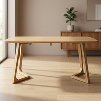 Table basse en bois moderne, design scandinave, meubles de salon, structure en bois massif durable, finition naturelle