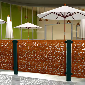 Paneles de Cerca Metálica para Jardín y Hogar de Acero Corten, Paneles de Cerca de Privacidad Metálicos - Product Image 3