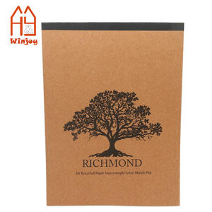 Cahier vierge à couverture kraft personnalisée 210g/A3/A4 bloc-notes en papier <span class=keywords><strong>aquarelle</strong></span> scolaire 20 feuilles de papier à dessin pour les arts - Product Image 5