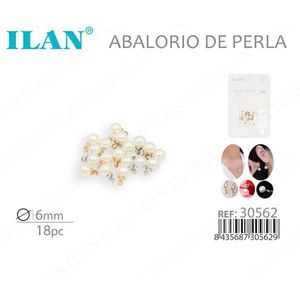 Charm con Perle ILAN 6mm 18pz Autoadesivi Accessori per Gioielli - Product Image 3