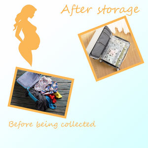 Bolsa <span class=keywords><strong>de</strong></span> almacenamiento <span class=keywords><strong>de</strong></span> pañales y toallas desechables <span class=keywords><strong>de</strong></span> hospital para mujeres embarazadas: reutilizable, sellada, letras imprimibles, bolsa conveniente con cremallera - Product Image 5