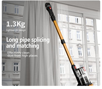 Aspirateur Balai Sans Fil Haute Puissance 650W 29.6V, Tube Télescopique Personnalisé, Aspirateur de Maison Portatif