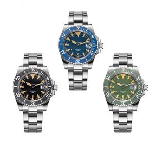 China Factory OEM/ODM Personalizado 10ATM Diver Relojes Luminous Classic Limited Edition Diver Relojes mecánicos con banda de plata - Product Image 6