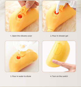 عينة مجانية من اكسسوارات الحيوانات الأليفة 2024 بلون أصفر وأخضر، فرشاة بخار للقطط والحيوانات الأليفة - Product Image 3